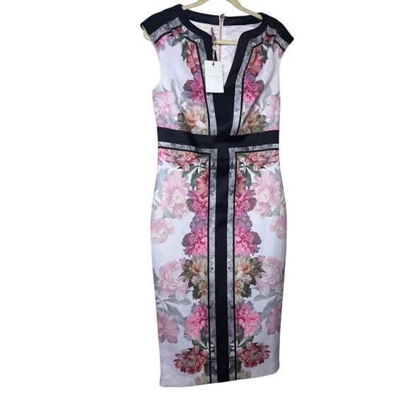 Ted Baker London Shawnee Painted Posie Dress NWT Sz. 4 (US L/10) - Picture 3 of 8